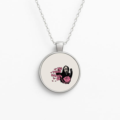 No You Hang Up - Halloween Circle Necklace