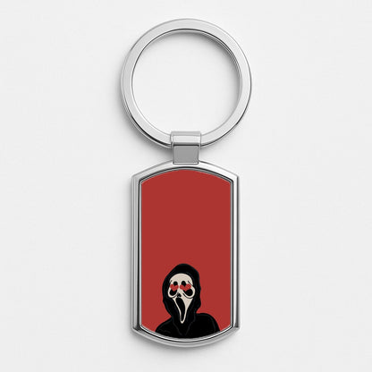 Love Eyes - Halloween Silver Keyring