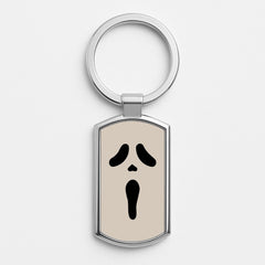 Scream Face Luxury Keyring