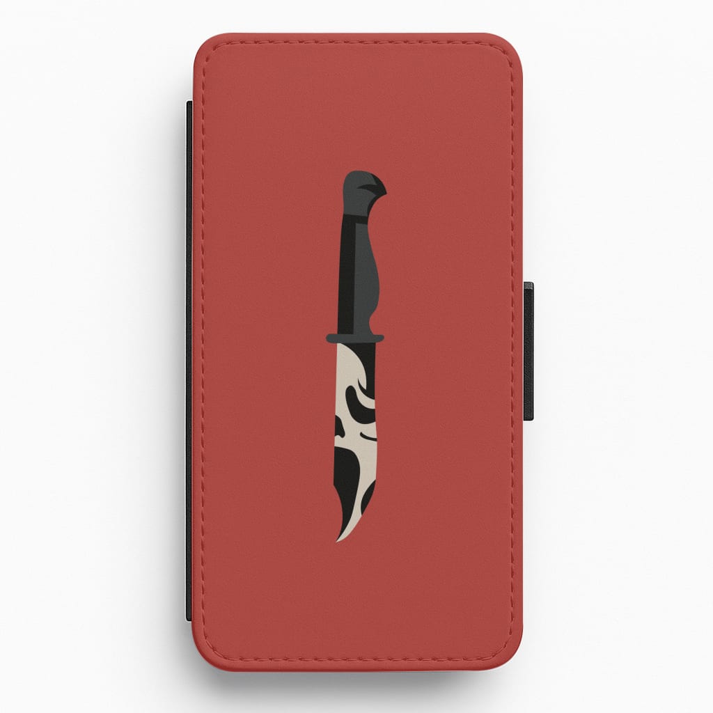 Ghostface Dagger - Scream Flip / Wallet Phone Case