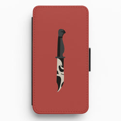 Ghostface Dagger - Scream Flip / Wallet Phone Case