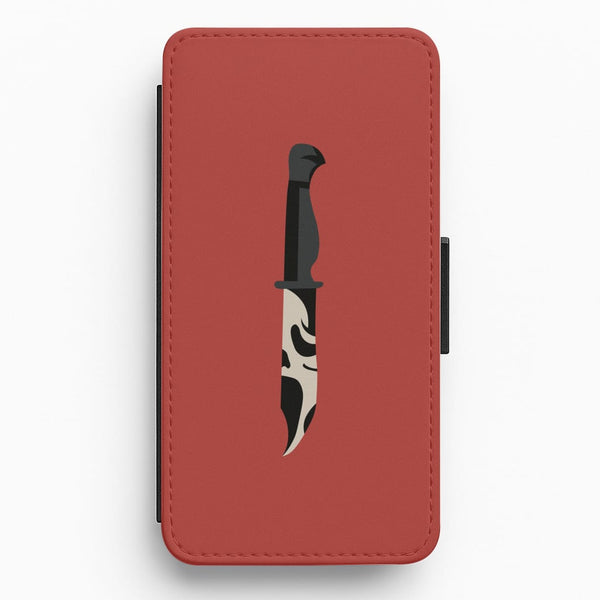 Ghostface Dagger - Scream Flip / Wallet Phone Case