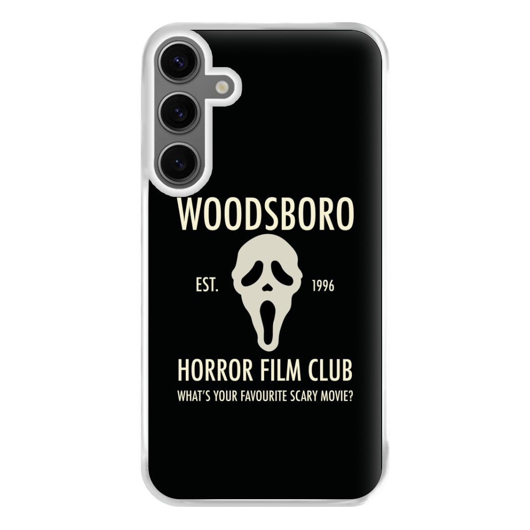 Woodsboro Horror Film Club - Scream Phone Case for Galaxy S24FE