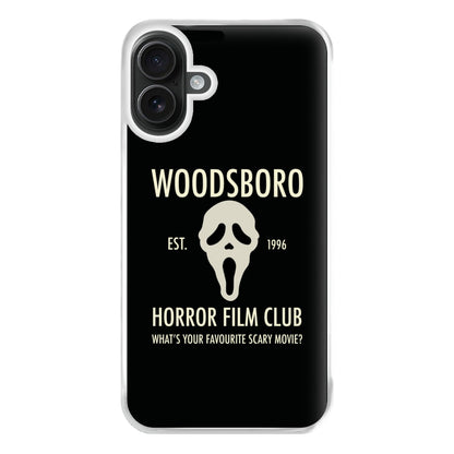 Woodsboro Horror Film Club - Scream Phone Case for iPhone 16 Plus