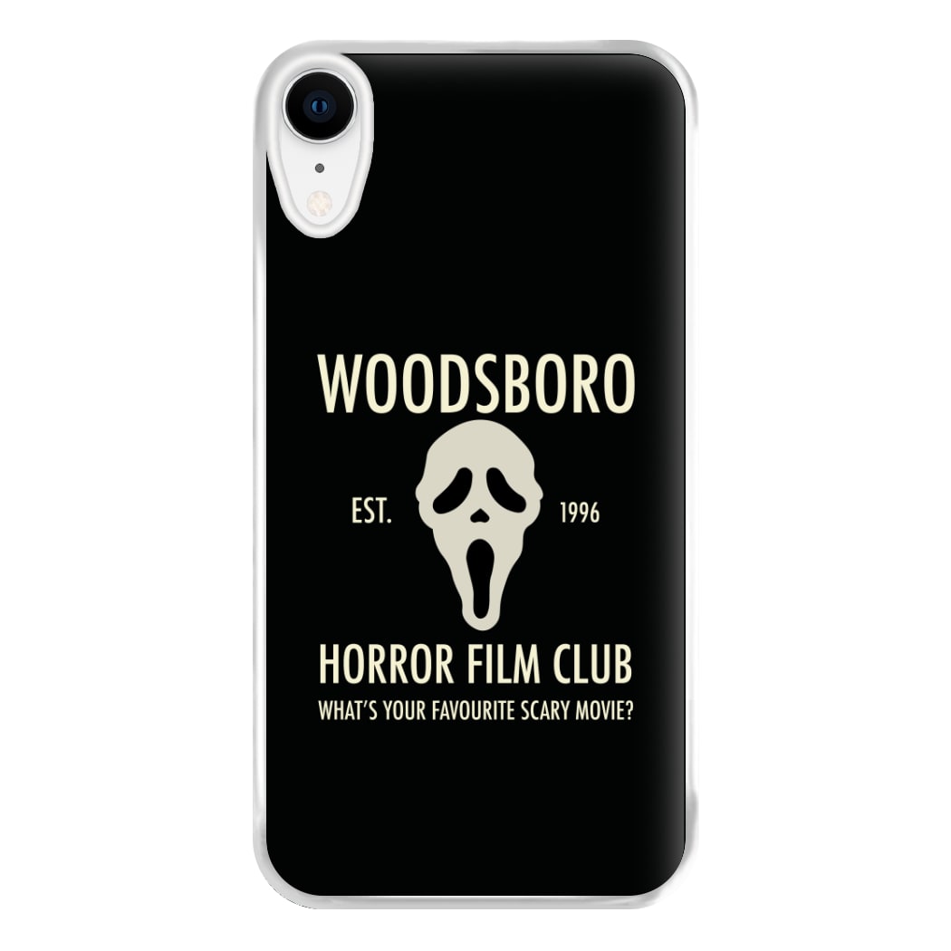 Woodsboro Horror Film Club - Scream Phone Case for iPhone XR