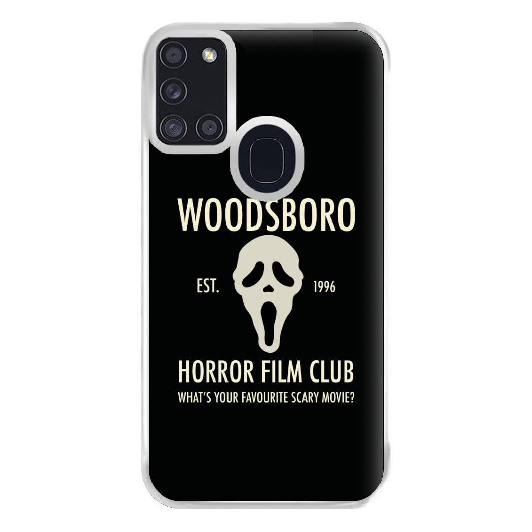 Woodsboro Horror Film Club - Scream Phone Case for Galaxy A21s