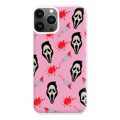 Pink Ghostface Pattern - Scream Phone Case for iPhone 11 Pro Max