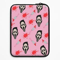 Pink Ghostface Pattern - Scream Universal Laptop Sleeve