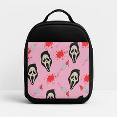 Pink Ghostface Pattern - Scream Lunchbox