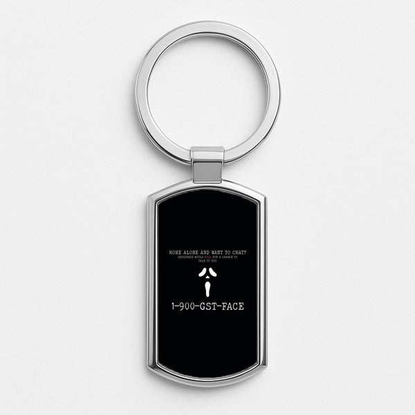 1-800-GST-FACE - Scream Silver Keyring