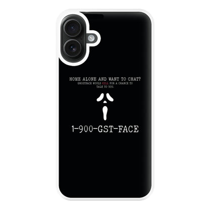 1-800-GST-FACE - Scream Phone Case for iPhone 16 Plus