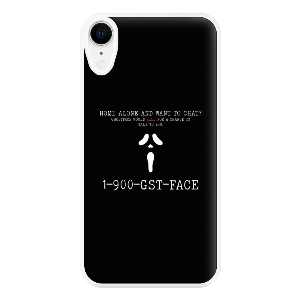 1-800-GST-FACE - Scream Phone Case for iPhone XR