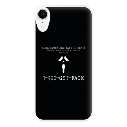 1-800-GST-FACE - Scream Phone Case for iPhone XR