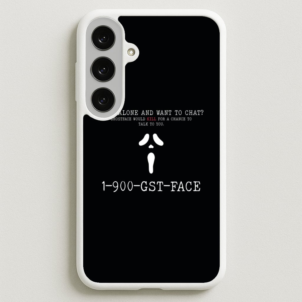 1-800-GST-FACE - Scream Phone Case for Galaxy S25FE