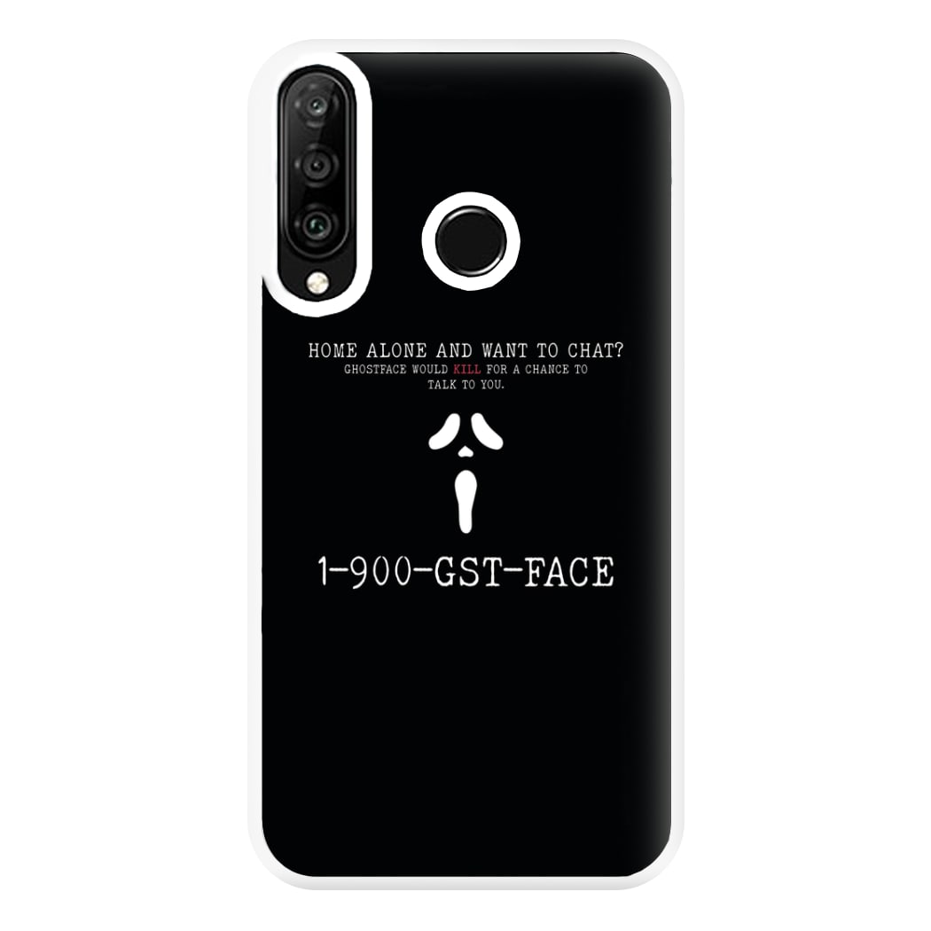 1-800-GST-FACE - Scream Phone Case for Huawei P30 Lite