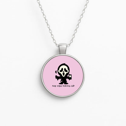 Baby Ghostface - Scream Circle Necklace