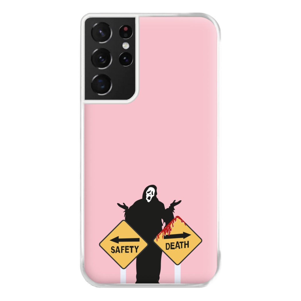 Safety Or Death - Scream Phone Case for Galaxy S21 Ultra