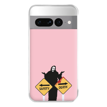 Safety Or Death - Scream Phone Case for Google Pixel 7 Pro