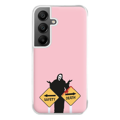 Safety Or Death - Scream Phone Case for Galaxy A55