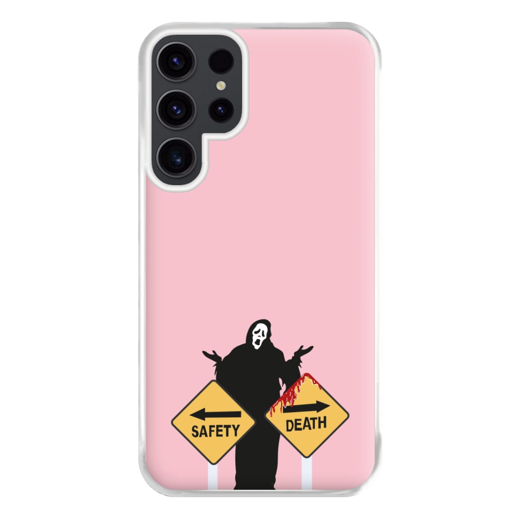 Safety Or Death - Scream Phone Case for Galaxy S23 Ultra