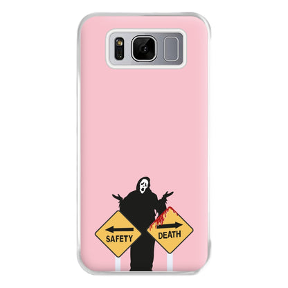 Safety Or Death - Scream Phone Case for Galaxy S8 Plus