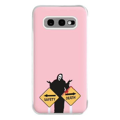 Safety Or Death - Scream Phone Case for Galaxy S10e