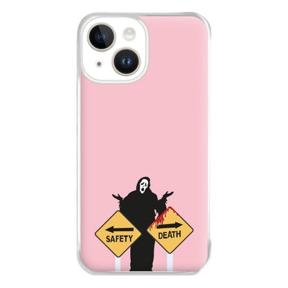 Safety Or Death - Scream Phone Case for iPhone 14