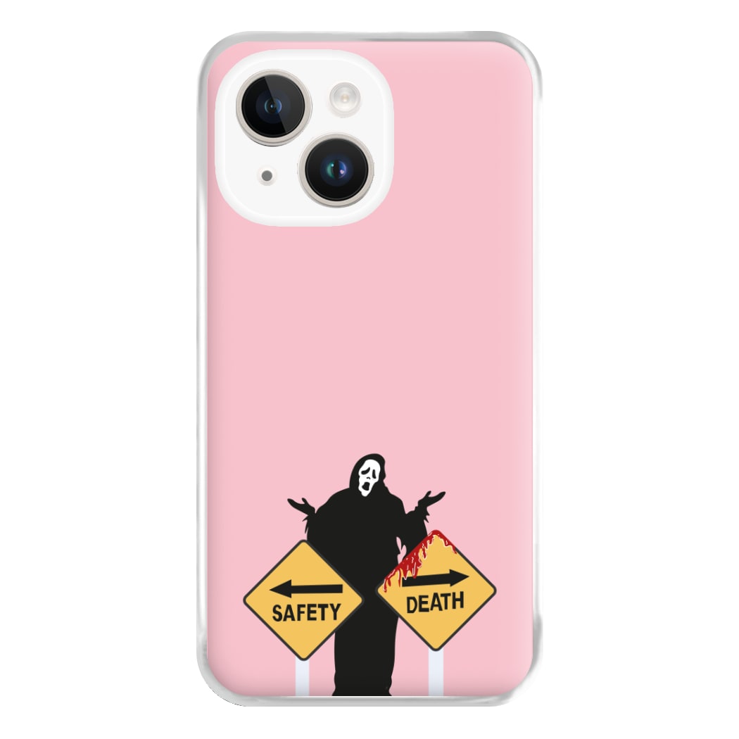 Safety Or Death - Scream Phone Case for iPhone 14 Plus