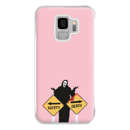 Safety Or Death - Scream Phone Case for Galaxy S9 Plus