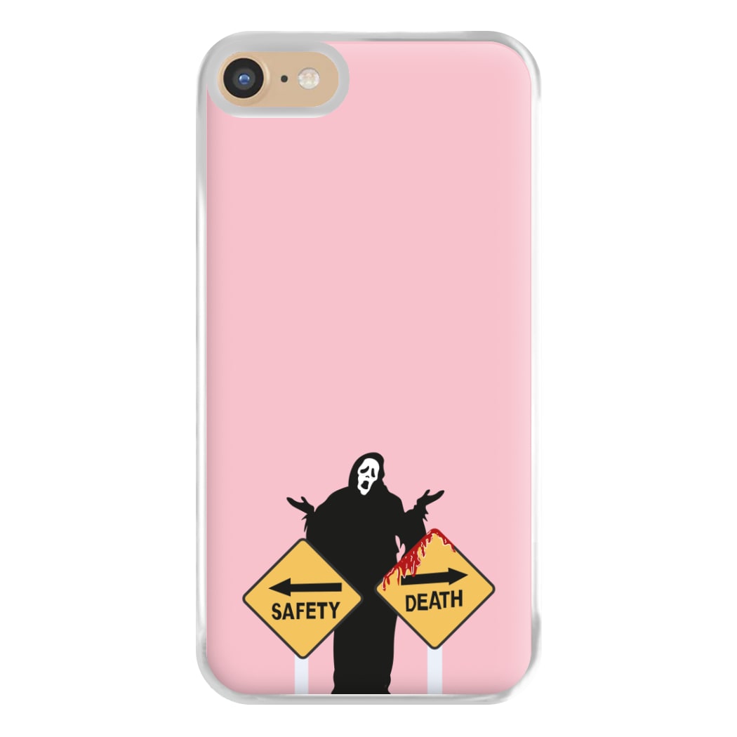 Safety Or Death - Scream Phone Case for iPhone 6 / 7 / 8 / SE