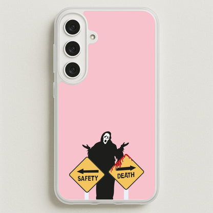 Safety Or Death - Scream Phone Case for Galaxy S25FE