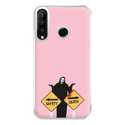 Safety Or Death - Scream Phone Case for Huawei P30 Lite