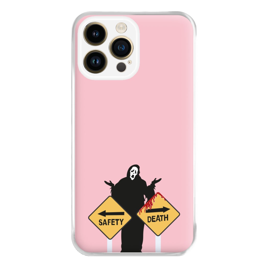 Safety Or Death - Scream Phone Case for iPhone 14 Pro Max