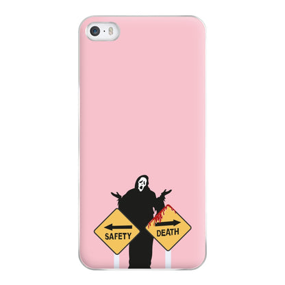 Safety Or Death - Scream Phone Case for iPhone 5 / 5s / SE 2016