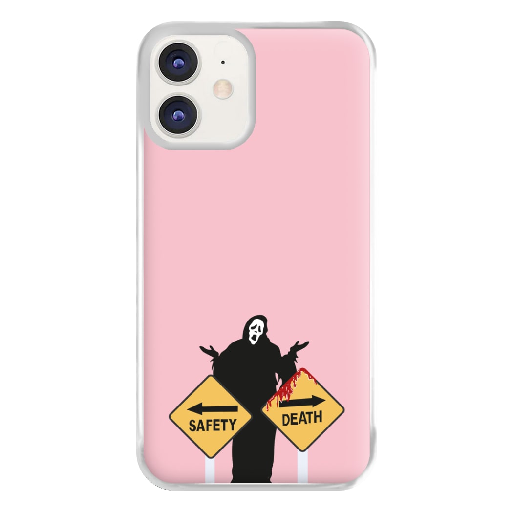 Safety Or Death - Scream Phone Case for iPhone 12 / 12 Pro