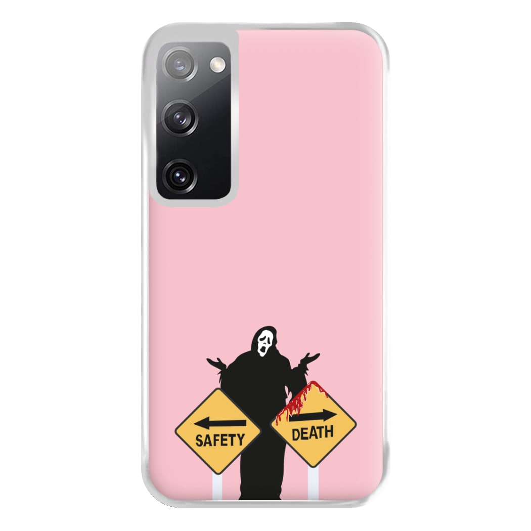 Safety Or Death - Scream Phone Case for Galaxy S20