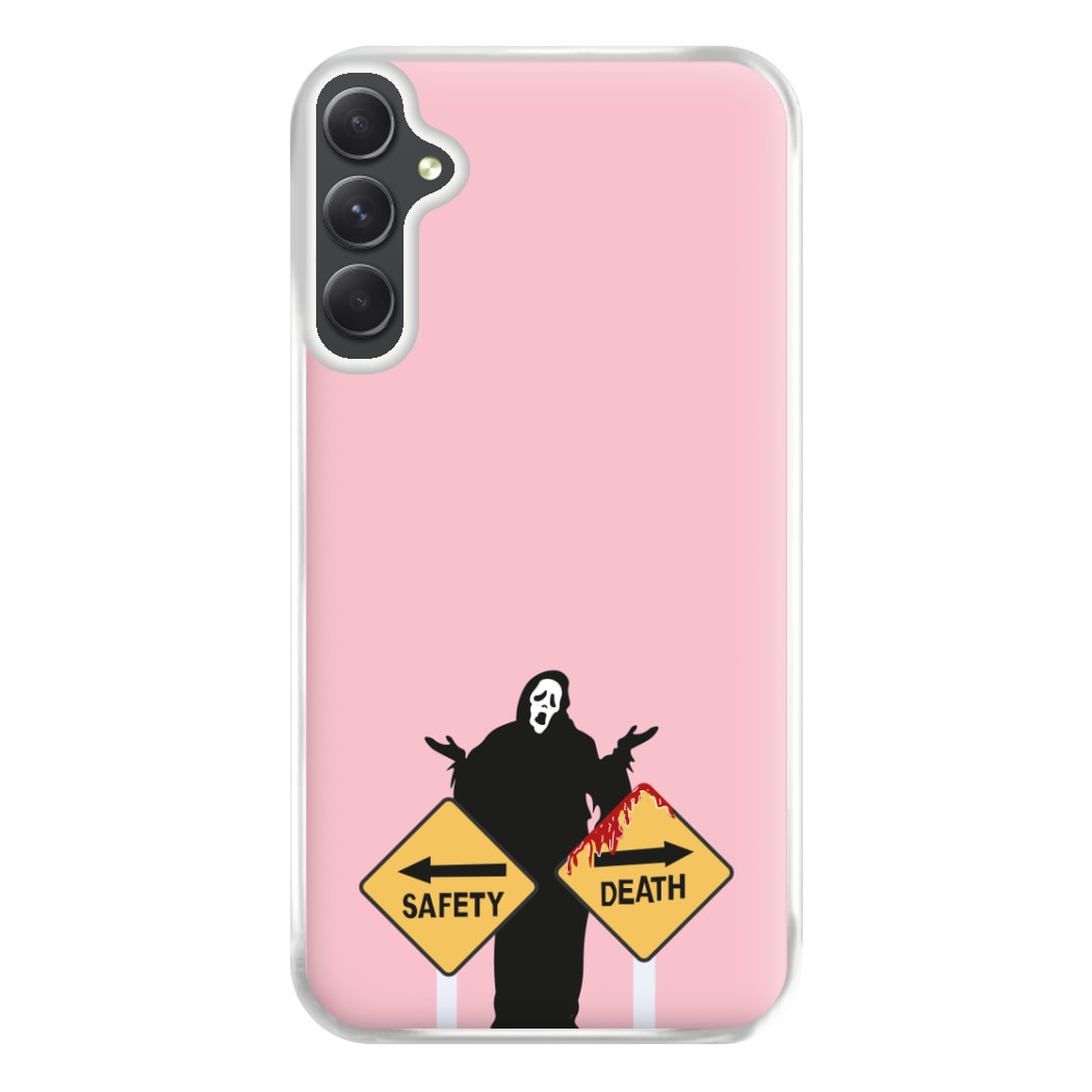 Safety Or Death - Scream Phone Case for Galaxy A34