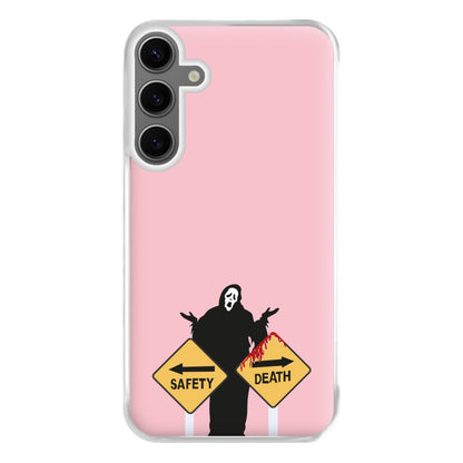 Safety Or Death - Scream Phone Case for Galaxy S24FE