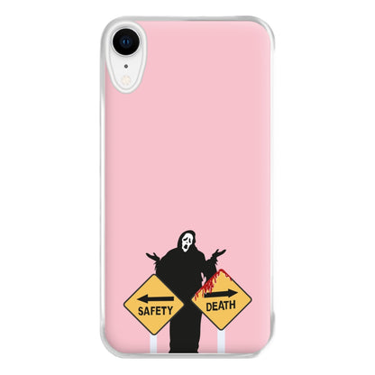 Safety Or Death - Scream Phone Case for iPhone XR