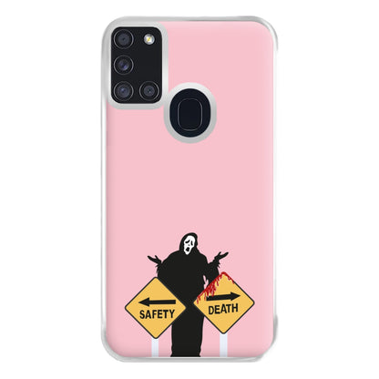 Safety Or Death - Scream Phone Case for Galaxy A21s