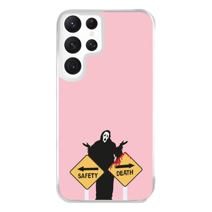 Safety Or Death - Scream Phone Case for Galaxy S22 Ultra