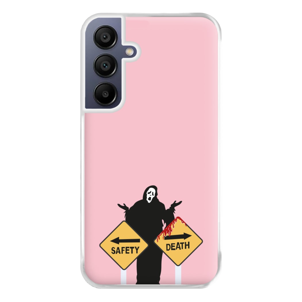 Safety Or Death - Scream Phone Case for Galaxy A16