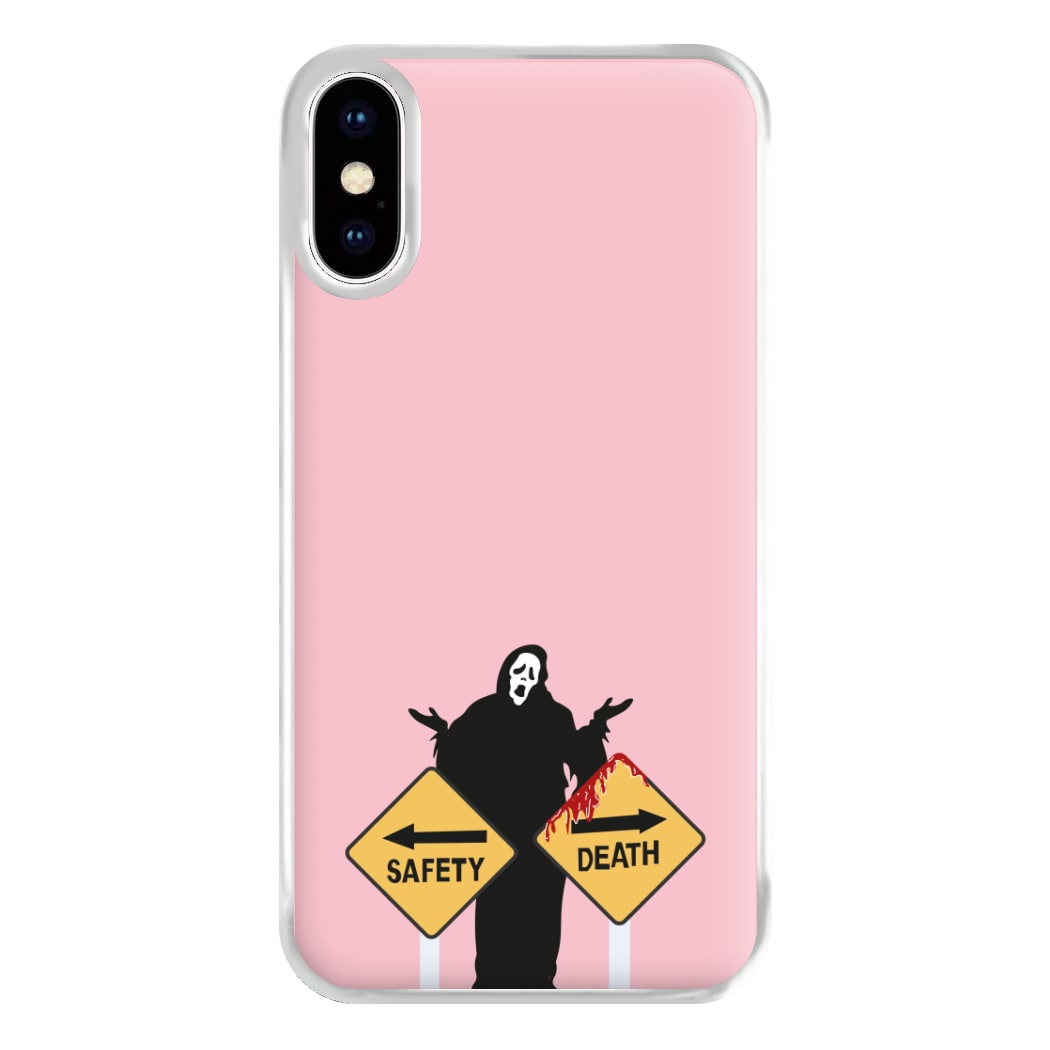 Safety Or Death - Scream Phone Case for iPhone XS Max