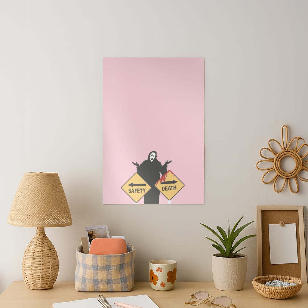 Safety Or Death - Scream Art Print