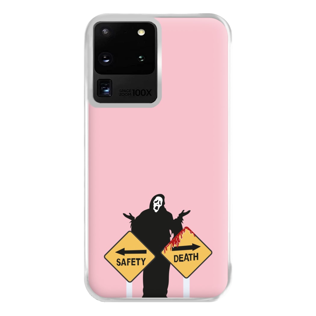 Safety Or Death - Scream Phone Case for Galaxy S20 Ultra