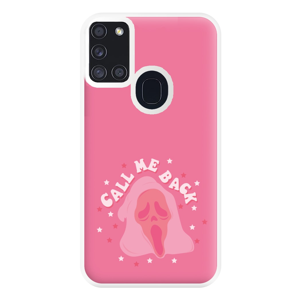 Call Me Back Ghostface - Scream Phone Case for Galaxy A21s