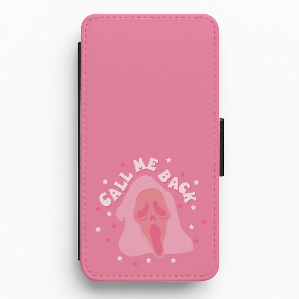 Call Me Back Ghostface - Scream Flip / Wallet Phone Case