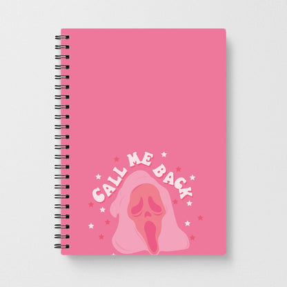 Call Me Back Ghostface - Scream Notebook