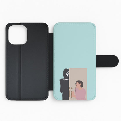 Tara And Ghostface - Scream Flip Phone Case