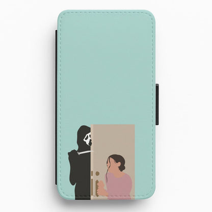 Tara And Ghostface - Scream Flip / Wallet Phone Case